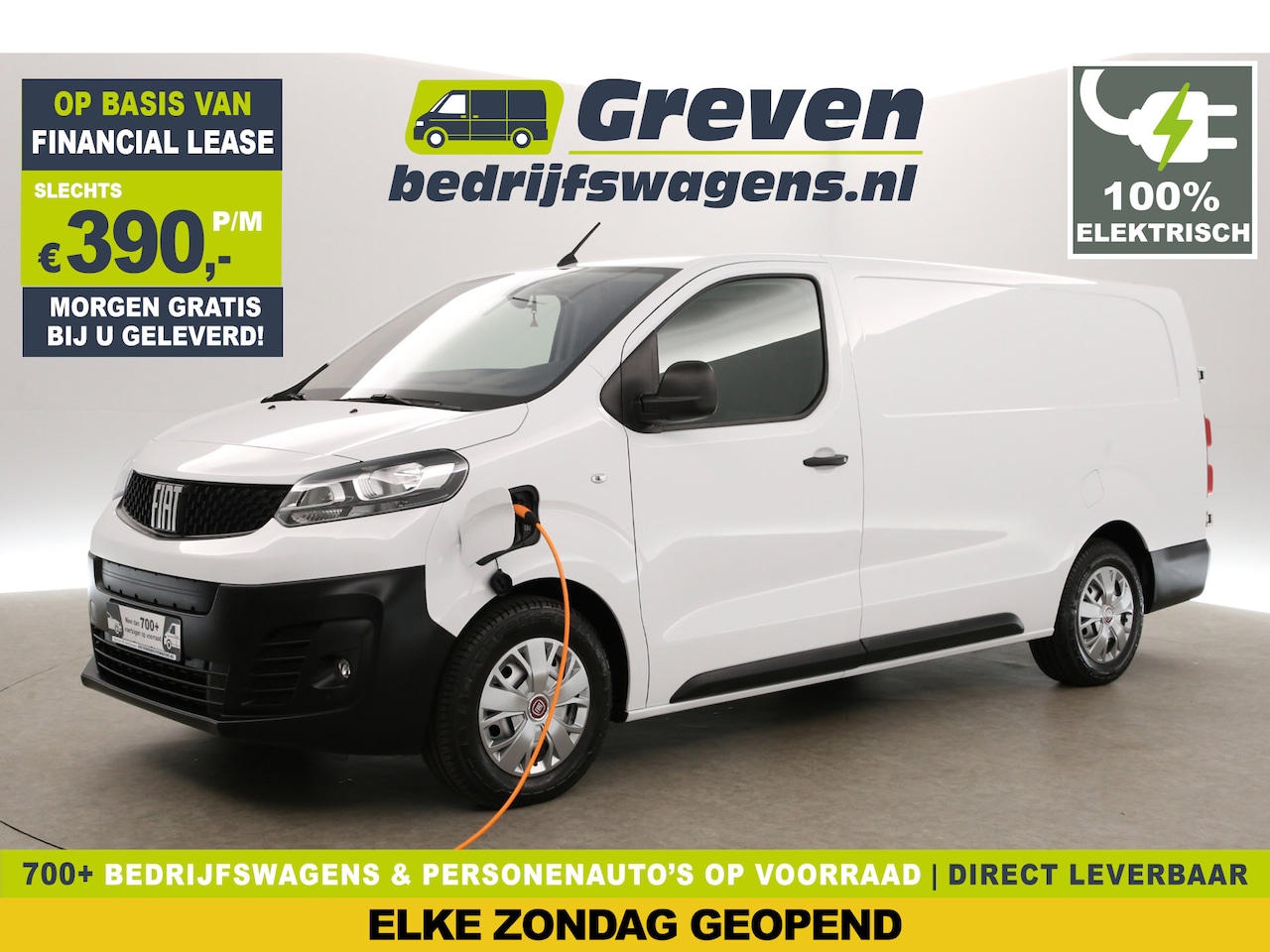 Fiat E-Scudo - 75 kWh L3H1 | Elektrisch | EMISSIEVRIJE ZONE | 360 Camera Airco Cruise Carplay Navi 3 Pers - AutoWereld.nl