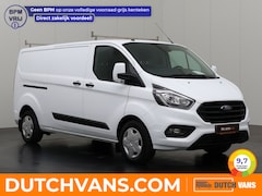 Ford Transit Custom - 2.0TDCi 130PK Lang | Kastinrichting | Navigatie | Airco | Cruise | 3-Persoons | Trekhaak