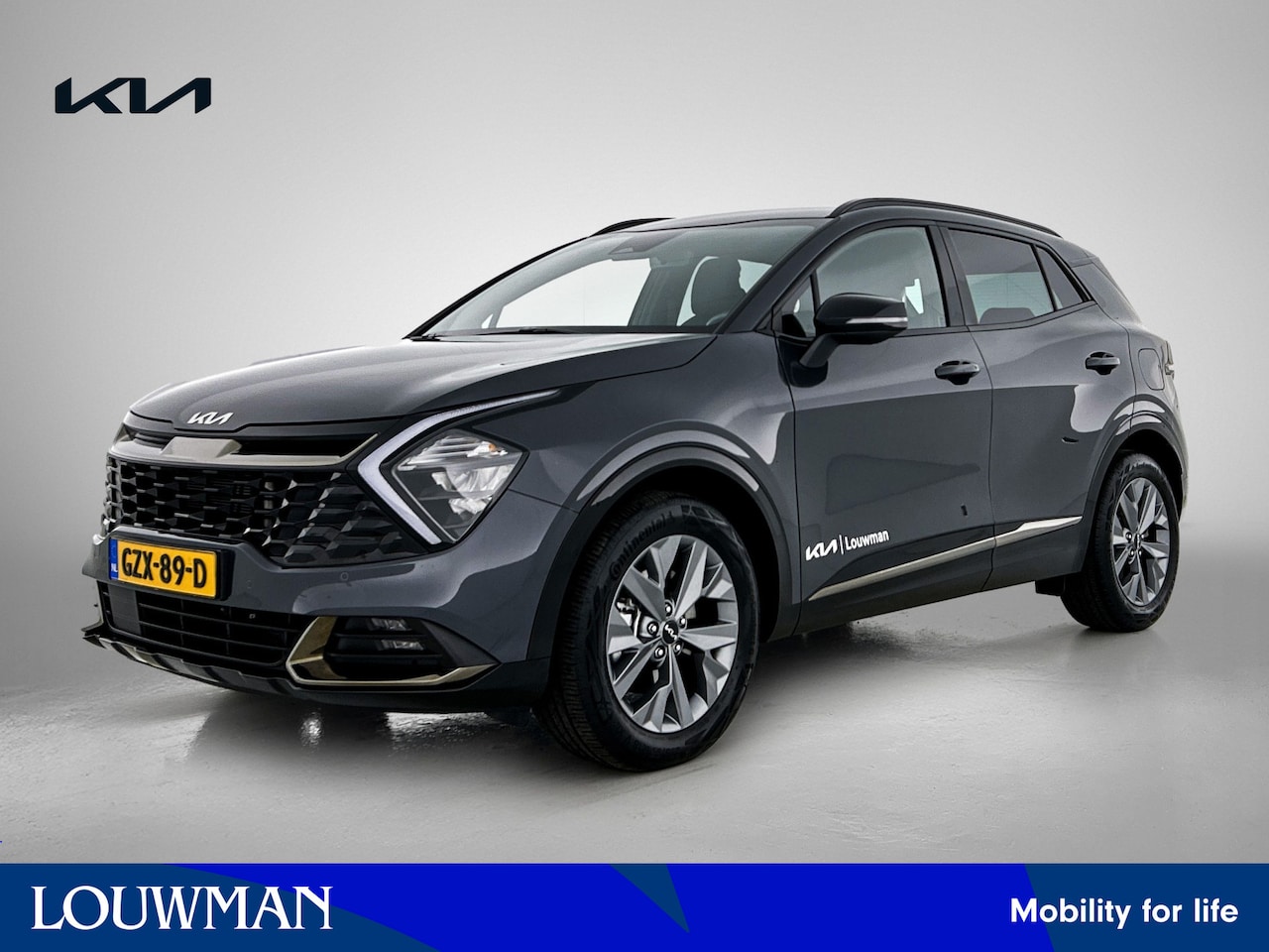 Kia Sportage - 1.6 T-GDi Hybrid Dark Edition | Dark Grey | Stoelverwarming | - AutoWereld.nl