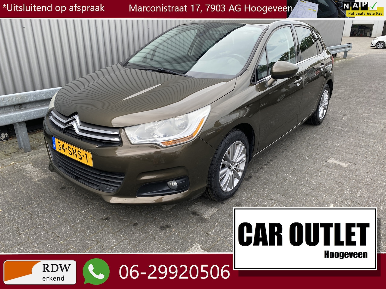 Citroën C4 - 1.6 THP Tendance EGS AUTOMAAT, Clima, CC, PDC, LM, Trekh, nw. APK – Inruil Mogelijk – - AutoWereld.nl