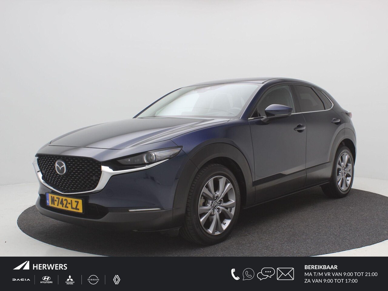 Mazda CX-30 - 2.0 e-SkyActiv-X M Hybrid Sportive AUTOMAAT / Adaptive Cruise Control / Navigatie / 18" LM - AutoWereld.nl
