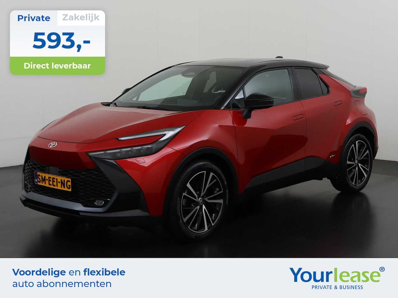 Toyota C-HR - 2.0 Hybrid 200 AWD Bi-Tone | All-in 593,- Private Lease | Zondag Open! - AutoWereld.nl