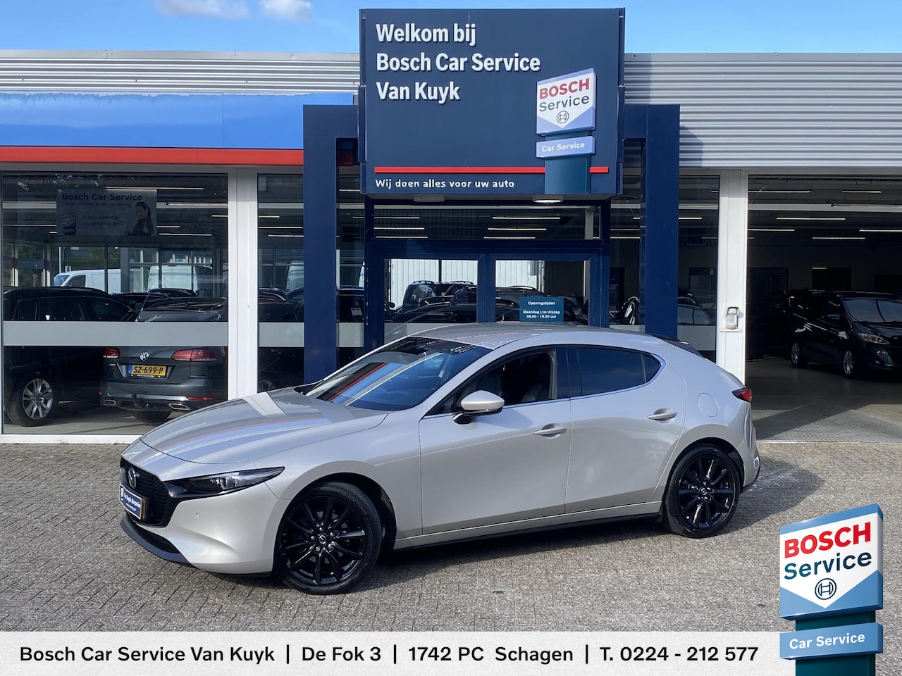 Mazda 3 - 2.0 e-SkyActiv-X M Hybrid 186 Luxury / Automaat / NL-Auto / Vol-Leder / Stoel-/Stuurverwar - AutoWereld.nl