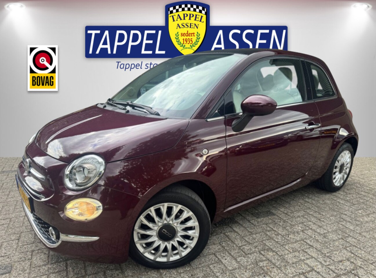 Fiat 500 - 0.9 TwinAir T Lounge Airco/Cruise - AutoWereld.nl