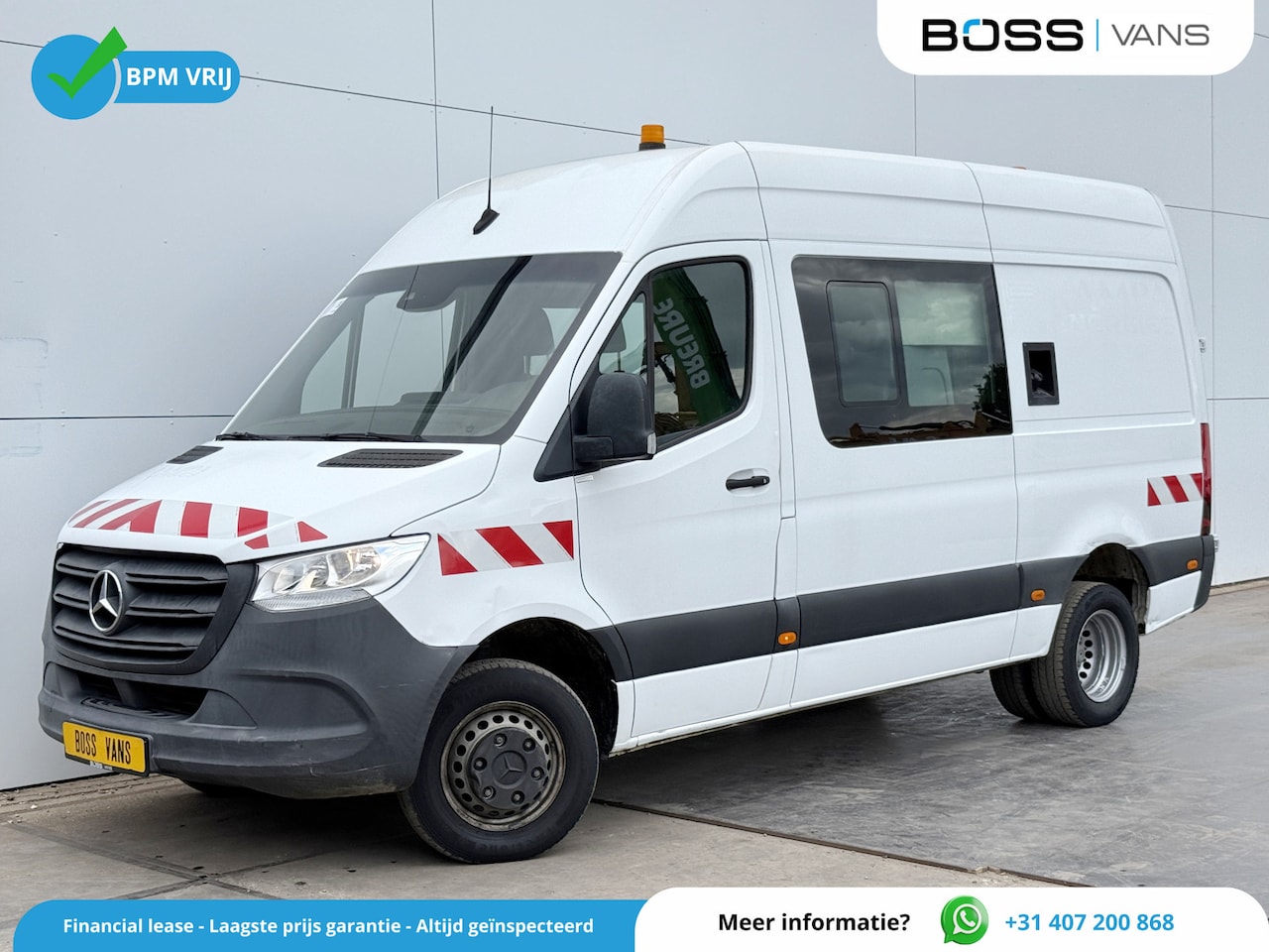 Mercedes-Benz Sprinter - 514 2.2 CDI L2H2 Dubbele Cabine Dubbellucht Climate Control Cruise Control Carplay Trekhaa - AutoWereld.nl