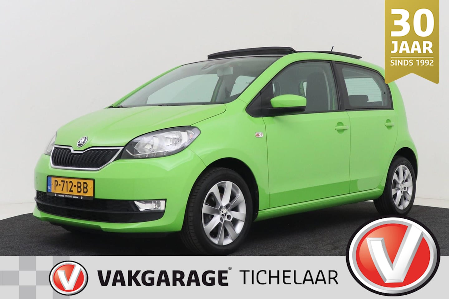 Skoda Citigo - 1.0 Gr tech Style | Panoramadak | Airco | Automaat | Parkeersensoren | - AutoWereld.nl