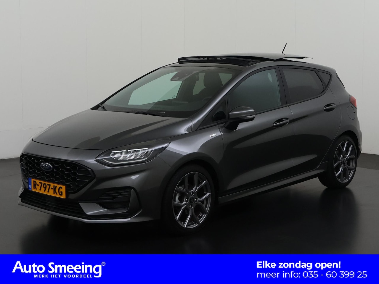 Ford Fiesta - 1.0 EcoBoost Hybrid ST-Line X Automaat | Schuifdak | Zondag Open! - AutoWereld.nl