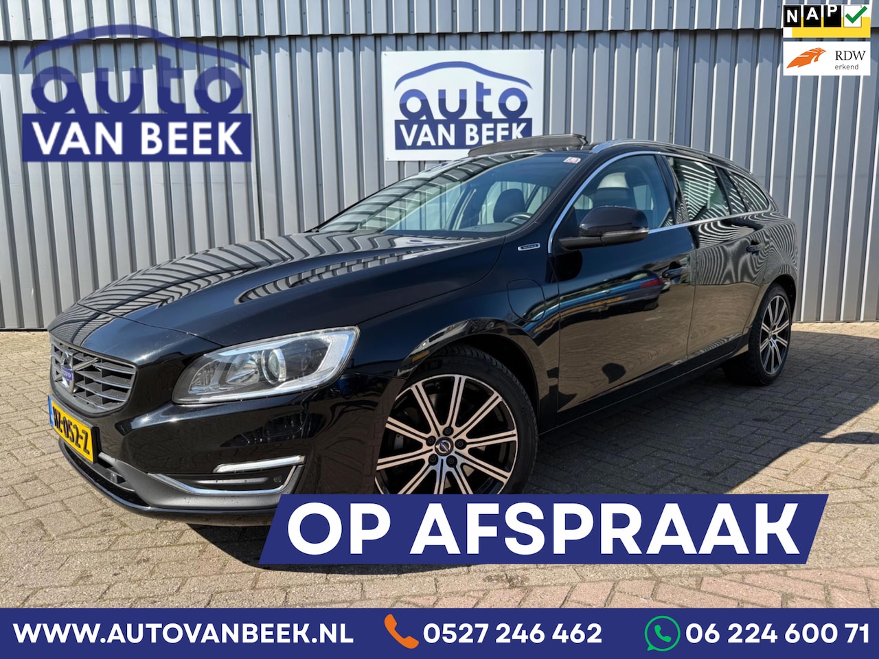 Volvo V60 - 2.4 D6 Twin Engine R-Design|Leder|Pano|Trekhaak(EXPORTPRIJS) - AutoWereld.nl