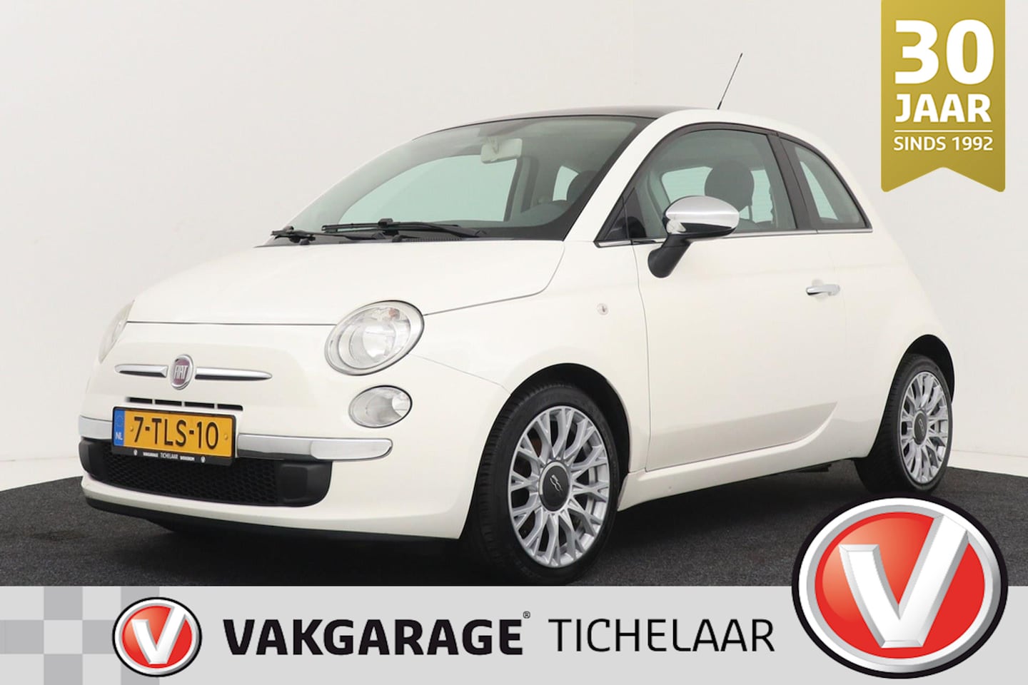 Fiat 500 - 0.9 TwinAir Lounge | Panoramadak | Airco | Elektrische ramen | Centrale Vergrendeling - AutoWereld.nl