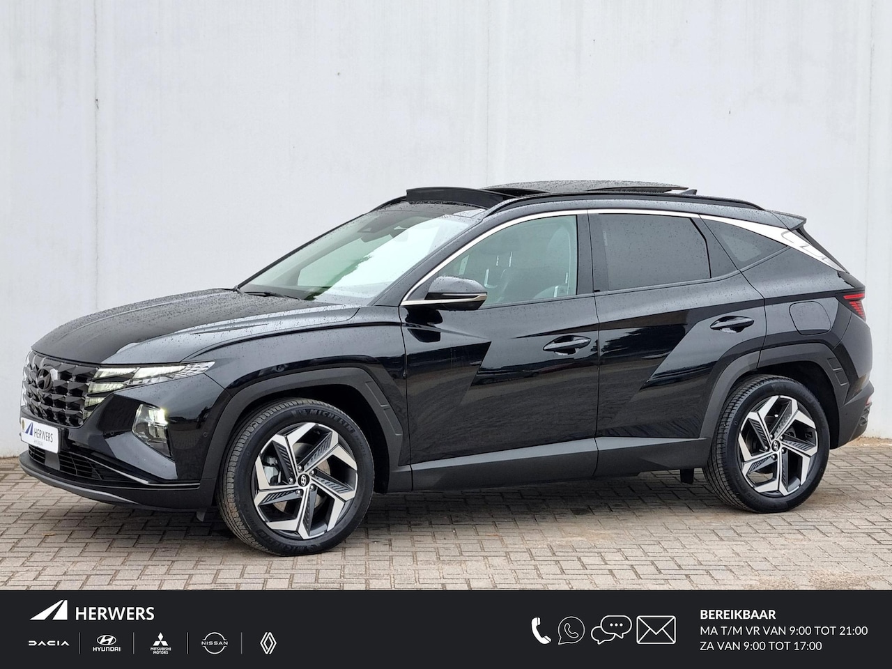 Hyundai Tucson - 1.6 T-GDI HEV Premium Sky Automaat / 1650KG Trekgewicht / Schuif-/Kanteldak / Elektr. Acht - AutoWereld.nl