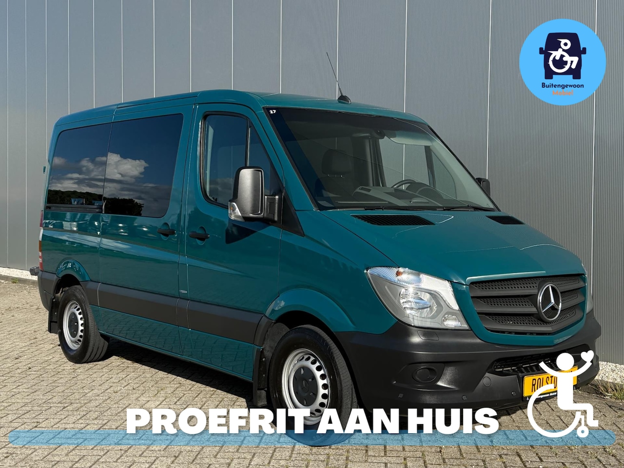 Mercedes-Benz Sprinter - Rolstoelbus Rolstoel Voorin (Airco) Automaat Als Nieuw - AutoWereld.nl