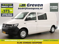 Volkswagen Transporter - 2.0 TDI L2H1 | Dubbele Cabine | 6 Persoons | 140PK Airco Trekhaak Bluetooth Elektrpakket S