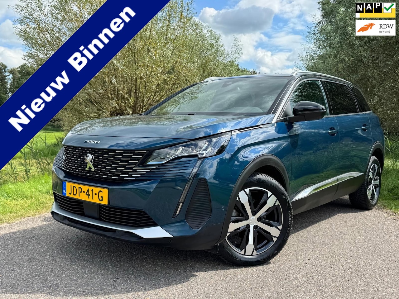 Peugeot 5008 - 1.2 PureTech Allure BNS/ Incl. BTW / 7-p / Automaat / Airco-Clima / Navi / Camera / Half L - AutoWereld.nl