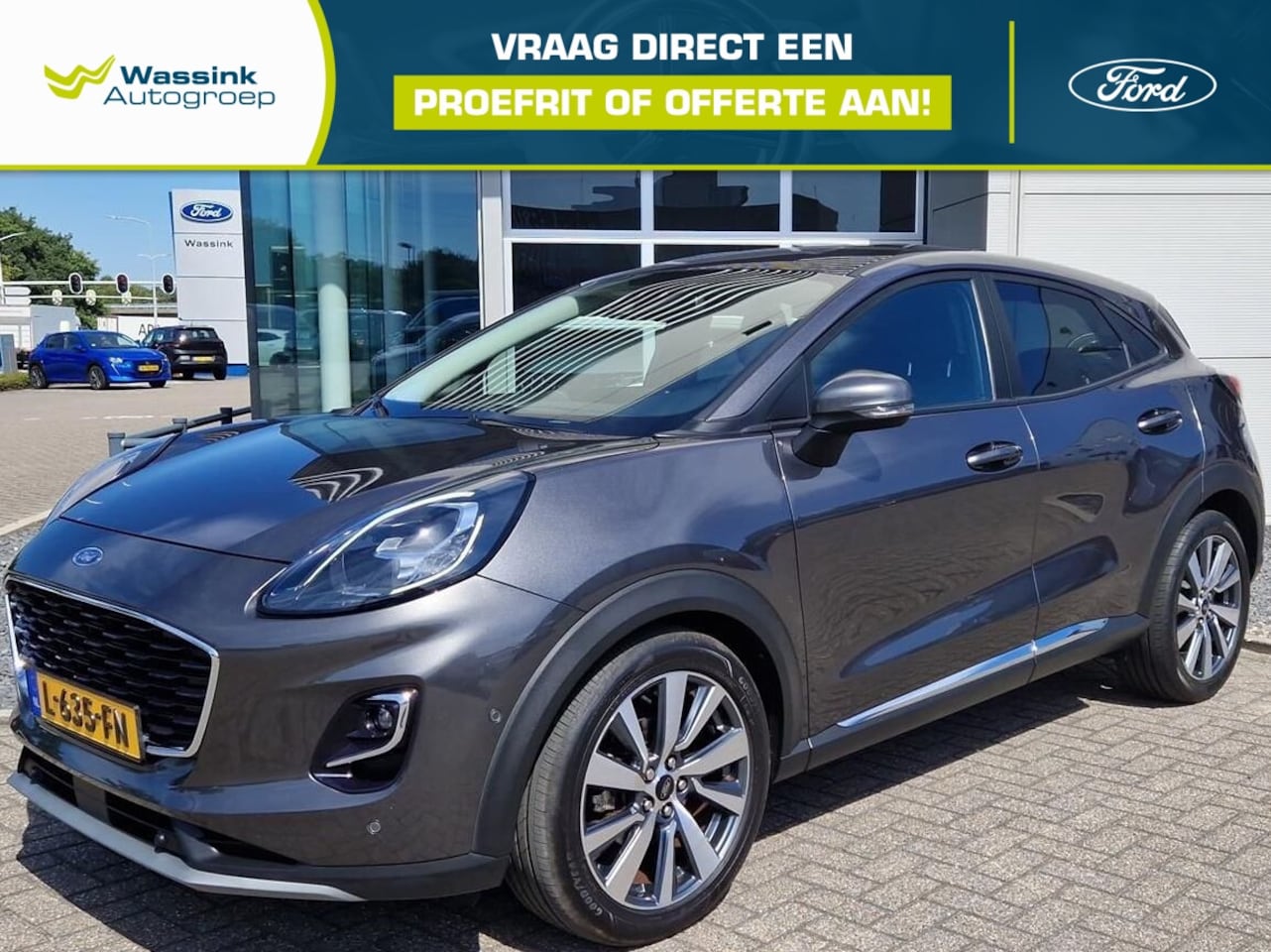 Ford Puma - 1.0i Ecoboost Hybrid 125pk Titanium X | Navigatie | Adaptive cruisecontrole | Achteruitrij - AutoWereld.nl
