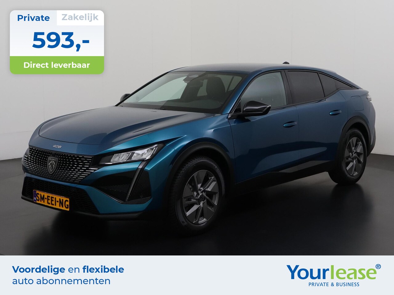 Peugeot 408 - 1.6 HYbrid Allure | All-in 593,- Private Lease | Zondag Open! - AutoWereld.nl