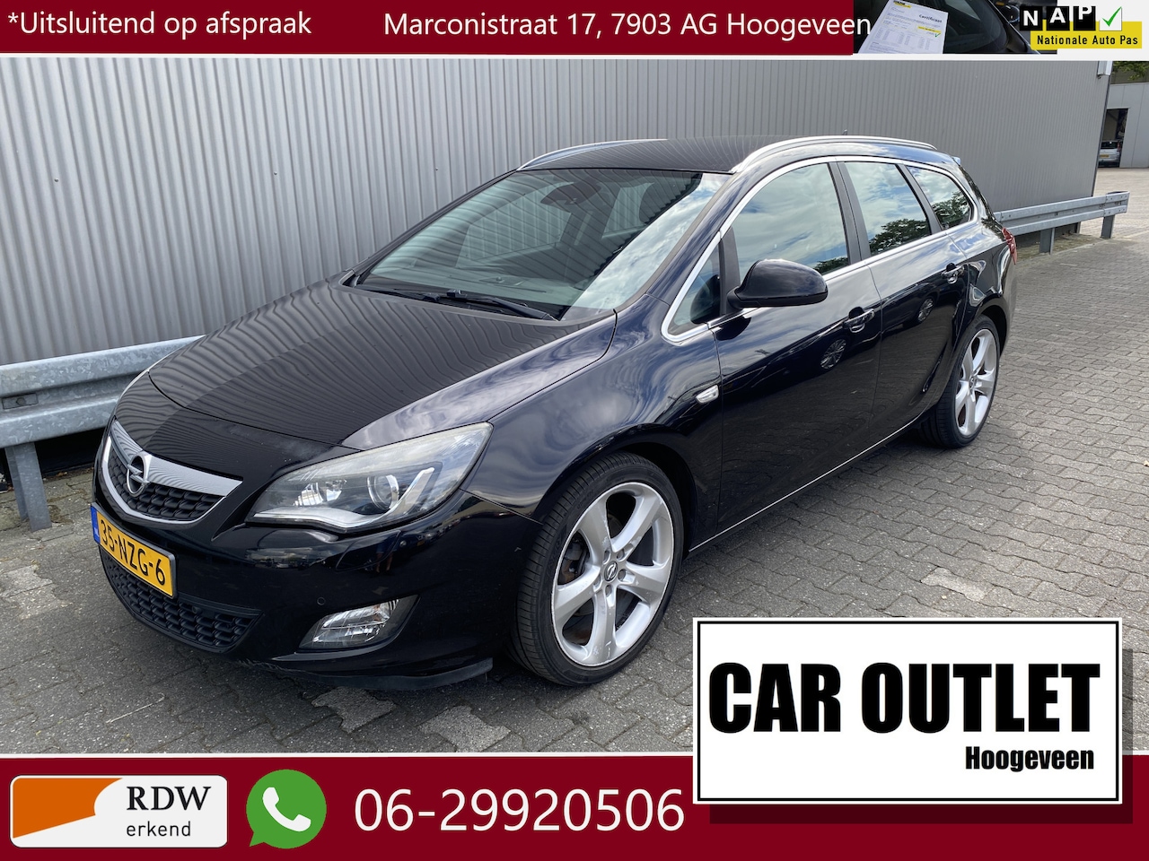 Opel Astra Sports Tourer - 1.6 Turbo Sport Clima, CC, Navi, PDC, LM, nw. APK – Inruil Mogelijk – - AutoWereld.nl