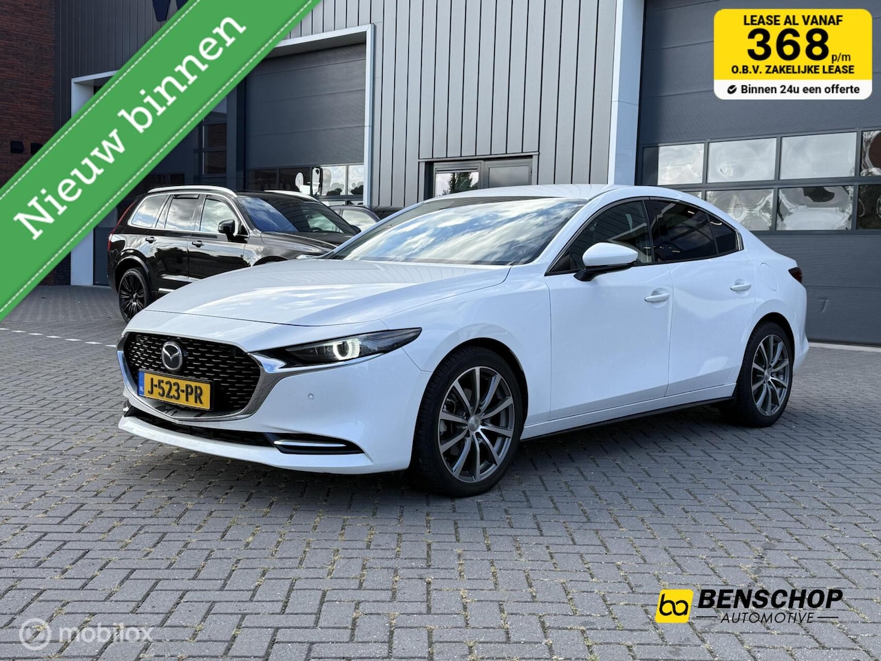Mazda 3 - 2.0 e-SkyActiv-G M Hybrid 179 Luxury Leer Bose Navi 360 Camera 18 inch Elek stoelen Carpla - AutoWereld.nl