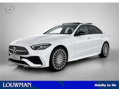 Mercedes-Benz C-klasse - 300 e Business Solution AMG | Trekhaak | Middenconsole metaalstructuur | Nightpakket | Pan