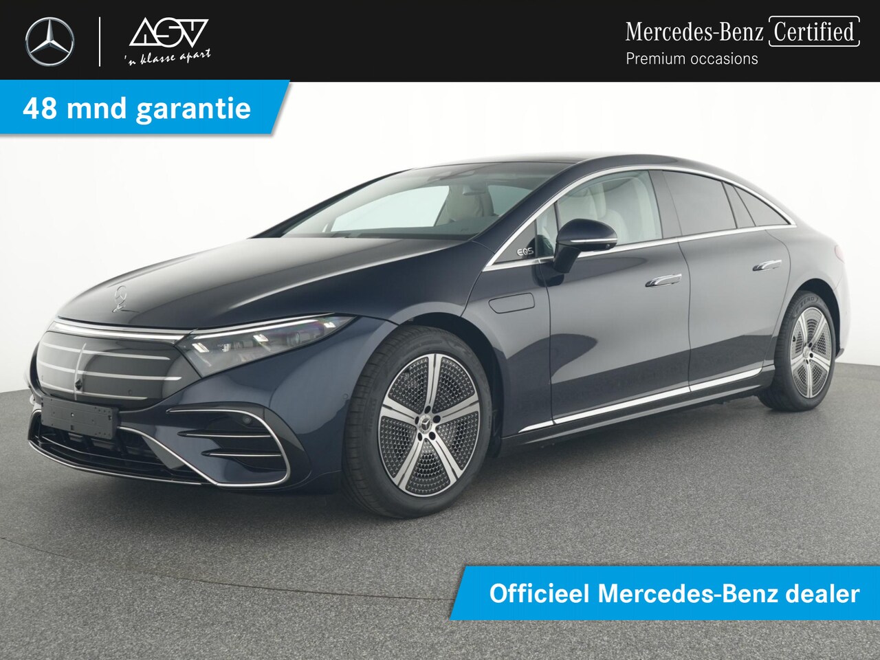 Mercedes-Benz EQS - 350 Luxury Line 118 kWh Hyperscreen, achterasbesturing, Luchtvering, Panoramadak - AutoWereld.nl