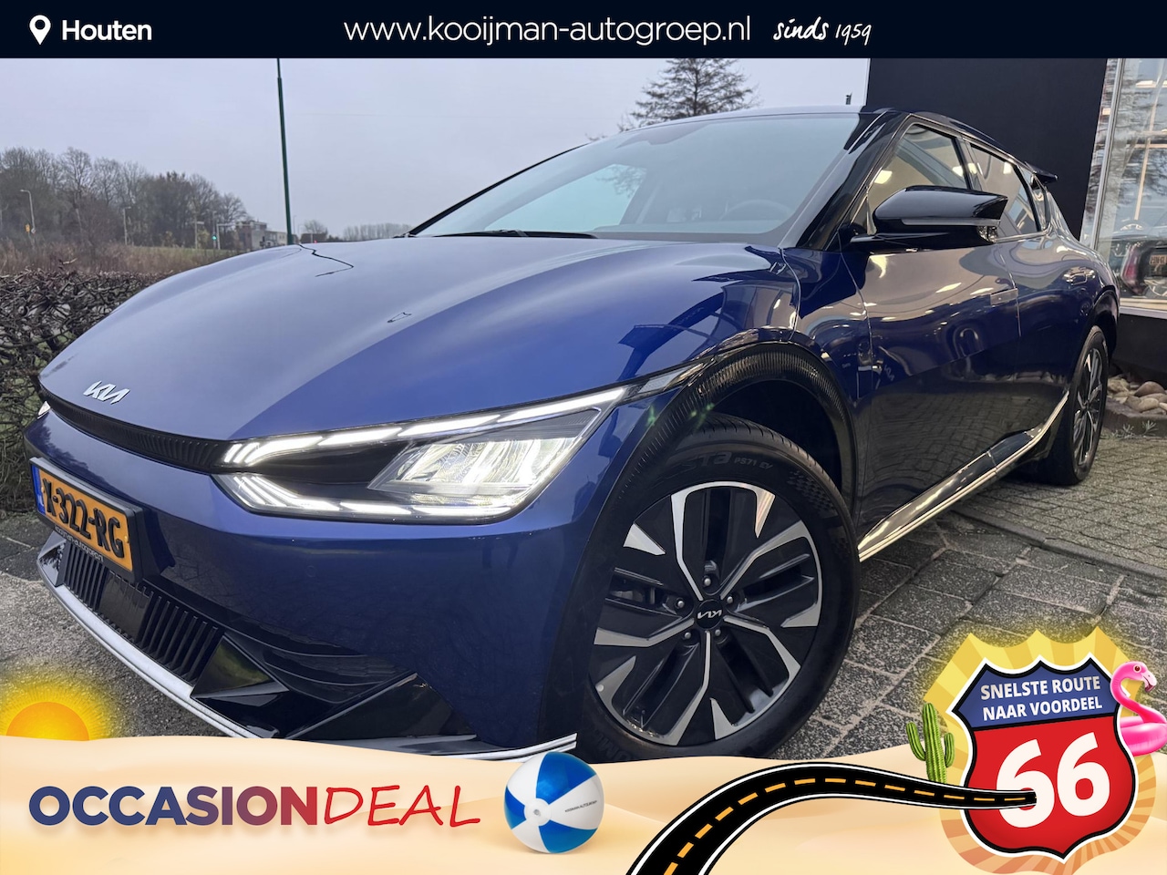Kia EV6 - Plus 77.4 kWh | 1.600 Trekgewicht!!! | BTW-Auto | Lederen bekleding | Stoelverwarming/koel - AutoWereld.nl