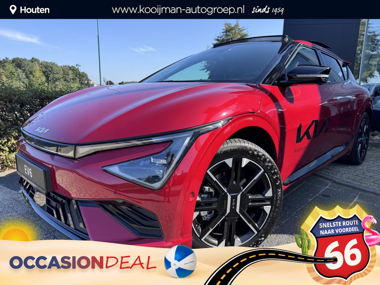 Kia EV6 - GT-Line 84 kWh | Complete Uitvoering | Schuif/Kanteldak | Elektrische Achterklep | 800V | - AutoWereld.nl