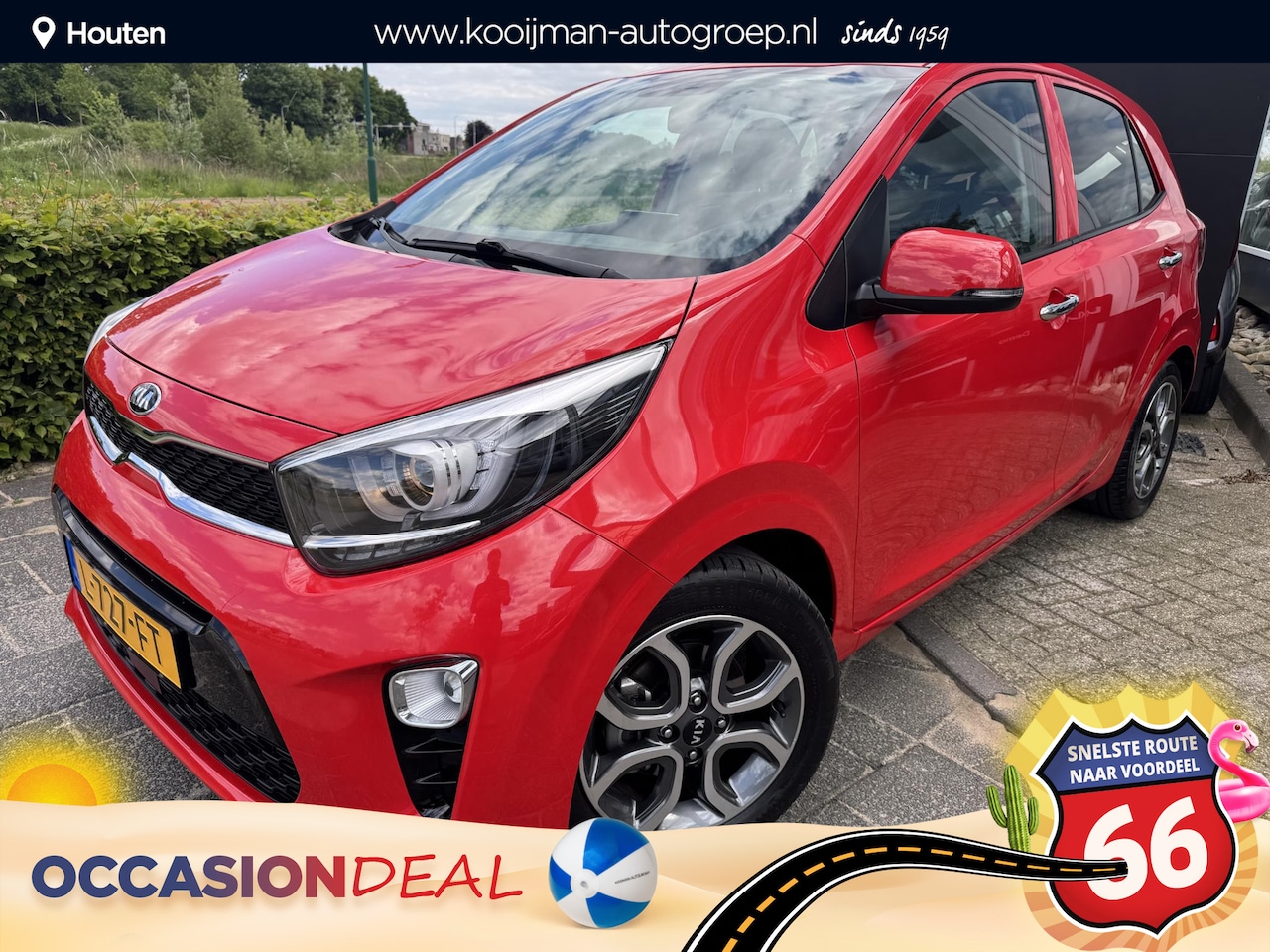 Kia Picanto - 1.0 DPi DynamicPlusLine | Keyless Entry | Lichtmetalen Velgen | Unieke KM-Stand | Navigati - AutoWereld.nl
