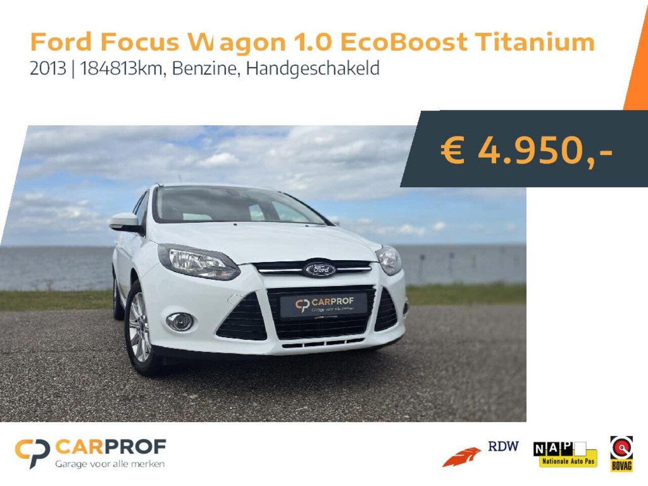 Ford Focus Wagon - 1.0 EcoBoost Titanium I AIRCO I TREKHAAK - AutoWereld.nl