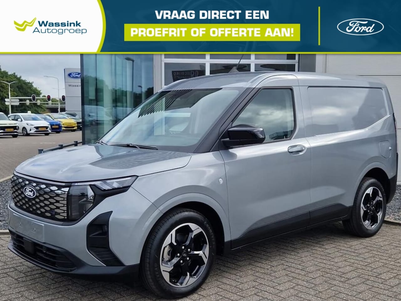 Ford Transit Courier - 43,6 kWh 136pk Limited | Trekhaak | Navigatie | Vloerbescherming - AutoWereld.nl