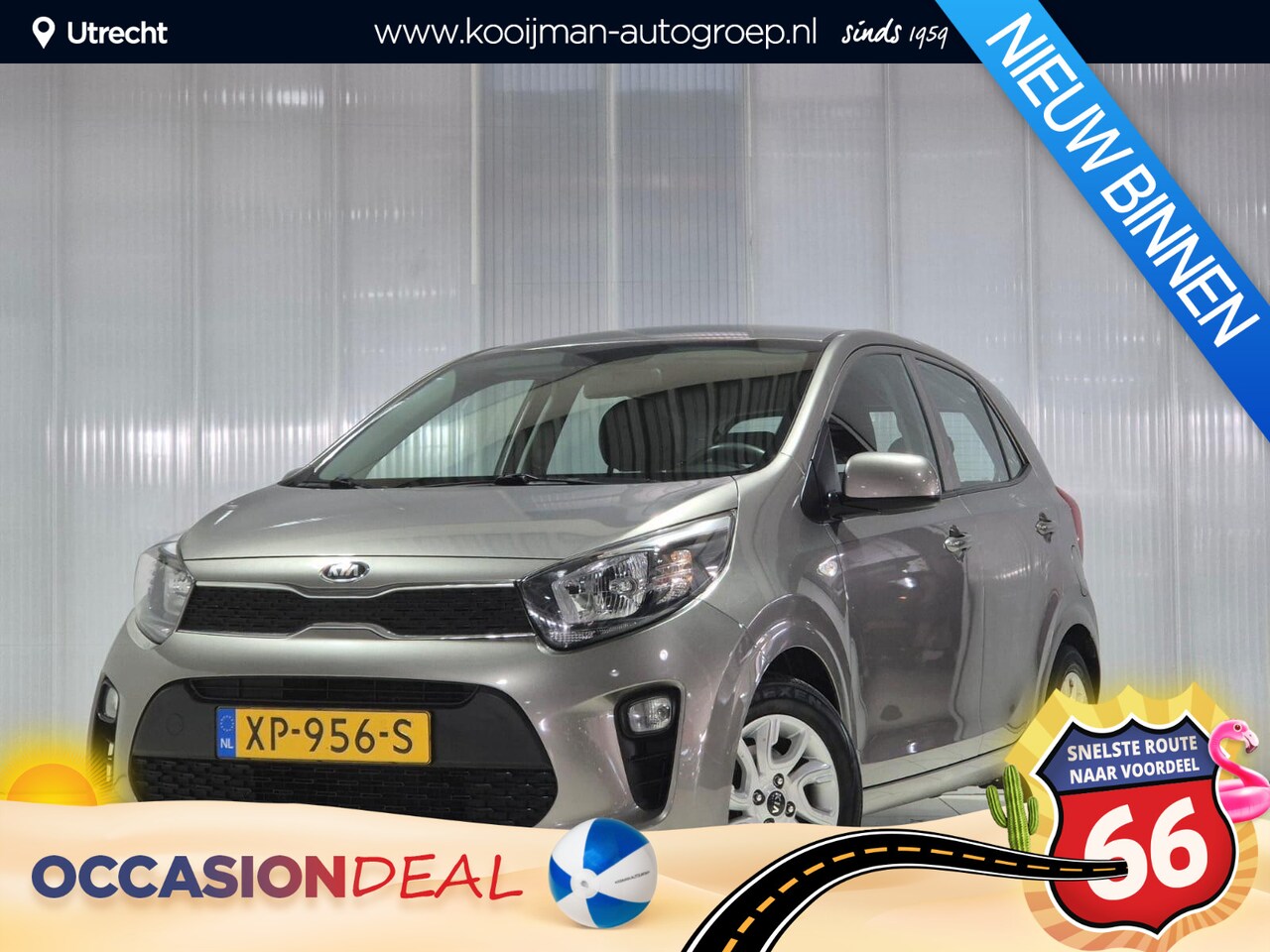 Kia Picanto - 1.0 CVVT ComfortPlusLine Navigator 1.0 CVVT ComfortPlusLine Navigator , Apple Carplay/Android Auto, Navigatie, camera. - AutoWereld.nl