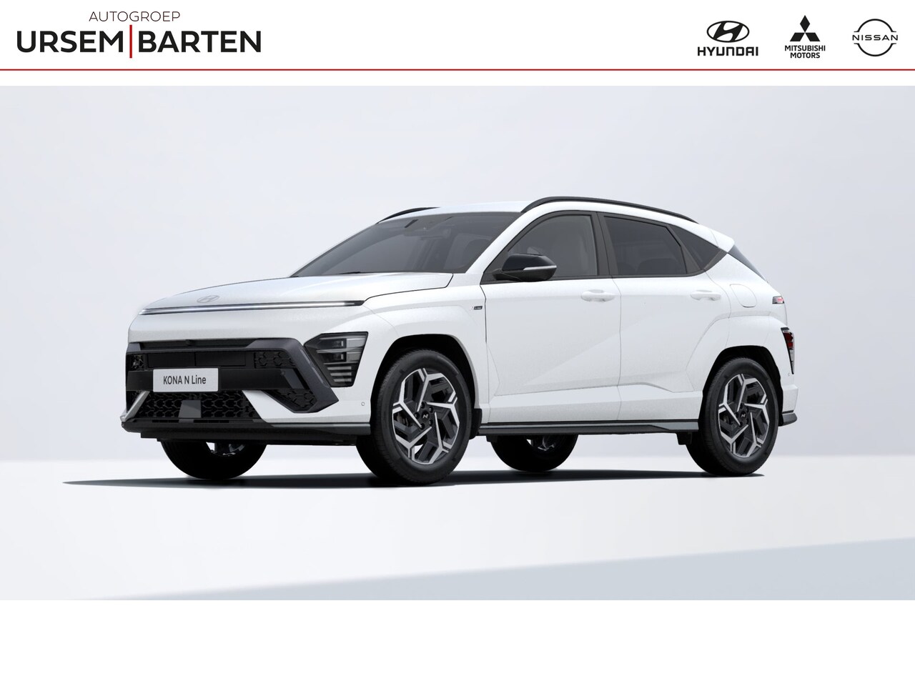 Hyundai Kona - 1.6 GDI HEV N Line |  Atlas White TT - AutoWereld.nl