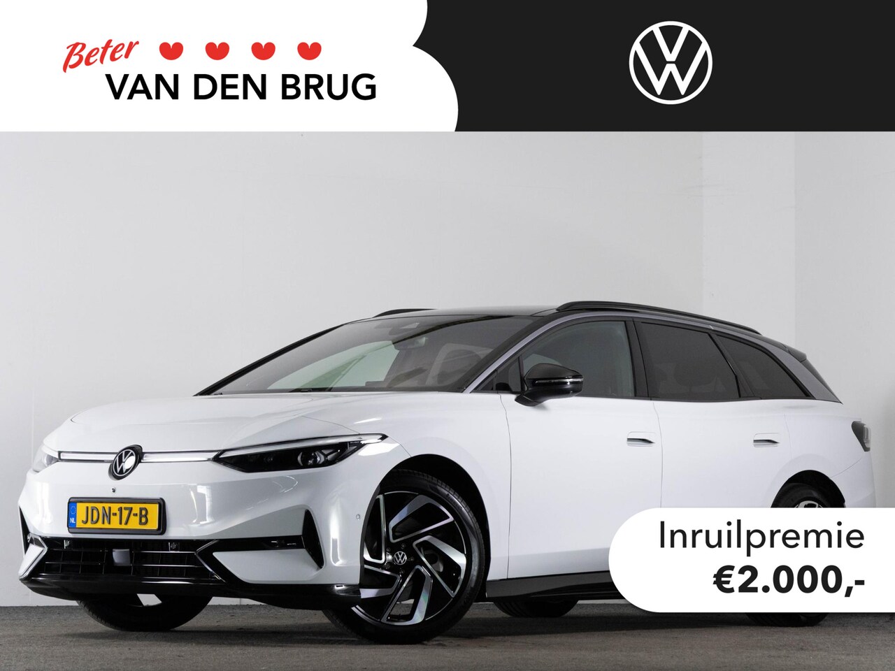 Volkswagen ID.7 Tourer - Pro Business 77 kWh accu 286 pk Trekhaak | Voorstoelen met ventilatie en massagefunctie | - AutoWereld.nl