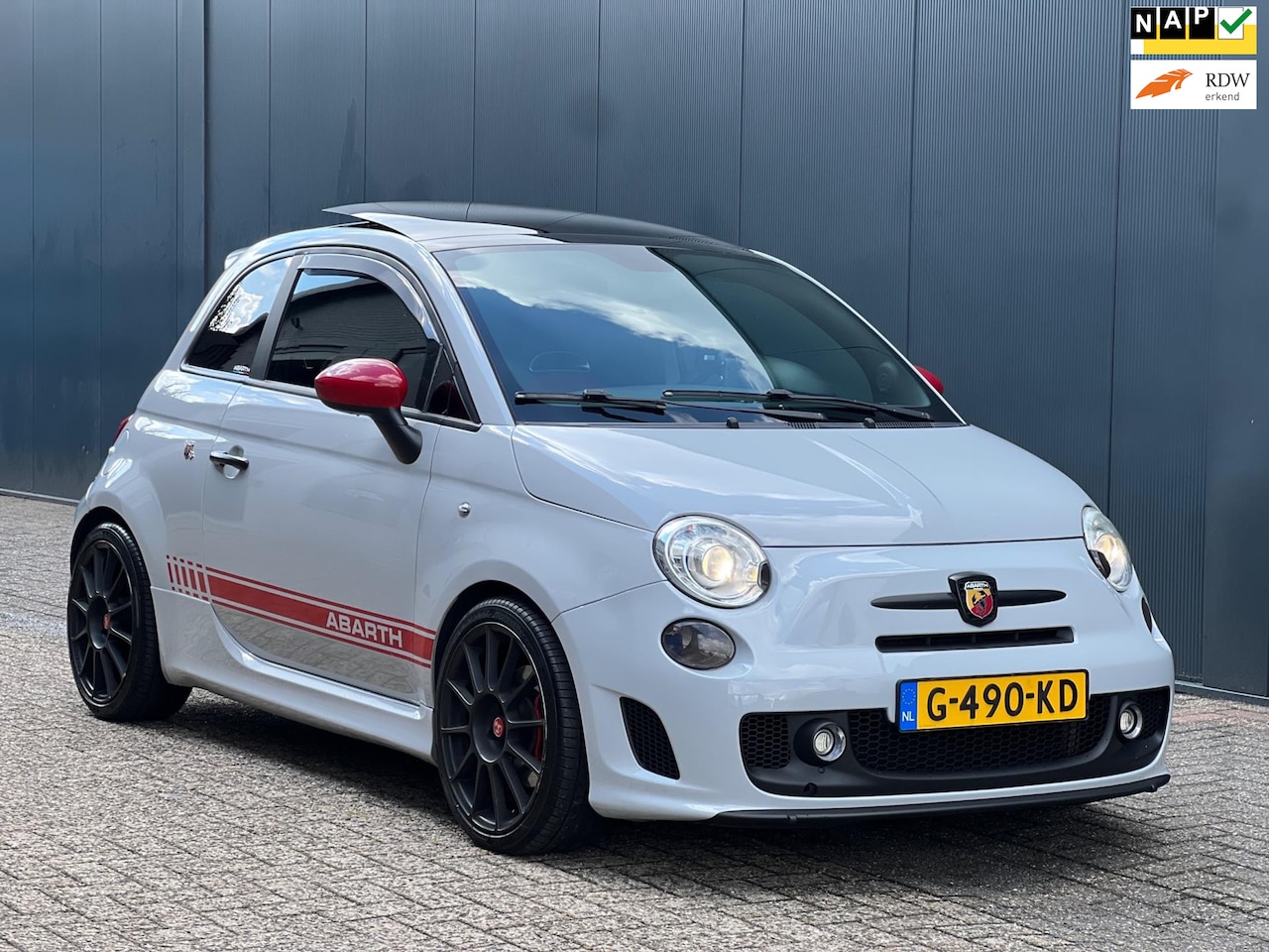 Fiat 500 Abarth - 1.4-16V Downpipe|Pano|Nardo|Vol optie! - AutoWereld.nl