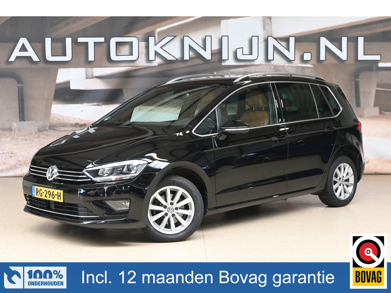 Volkswagen Golf Sportsvan - 1.4 TSI 125pk Highline | Bi-xenon | Half leder / alcantra | ACC | 100% (Dealer) onderhoude - AutoWereld.nl