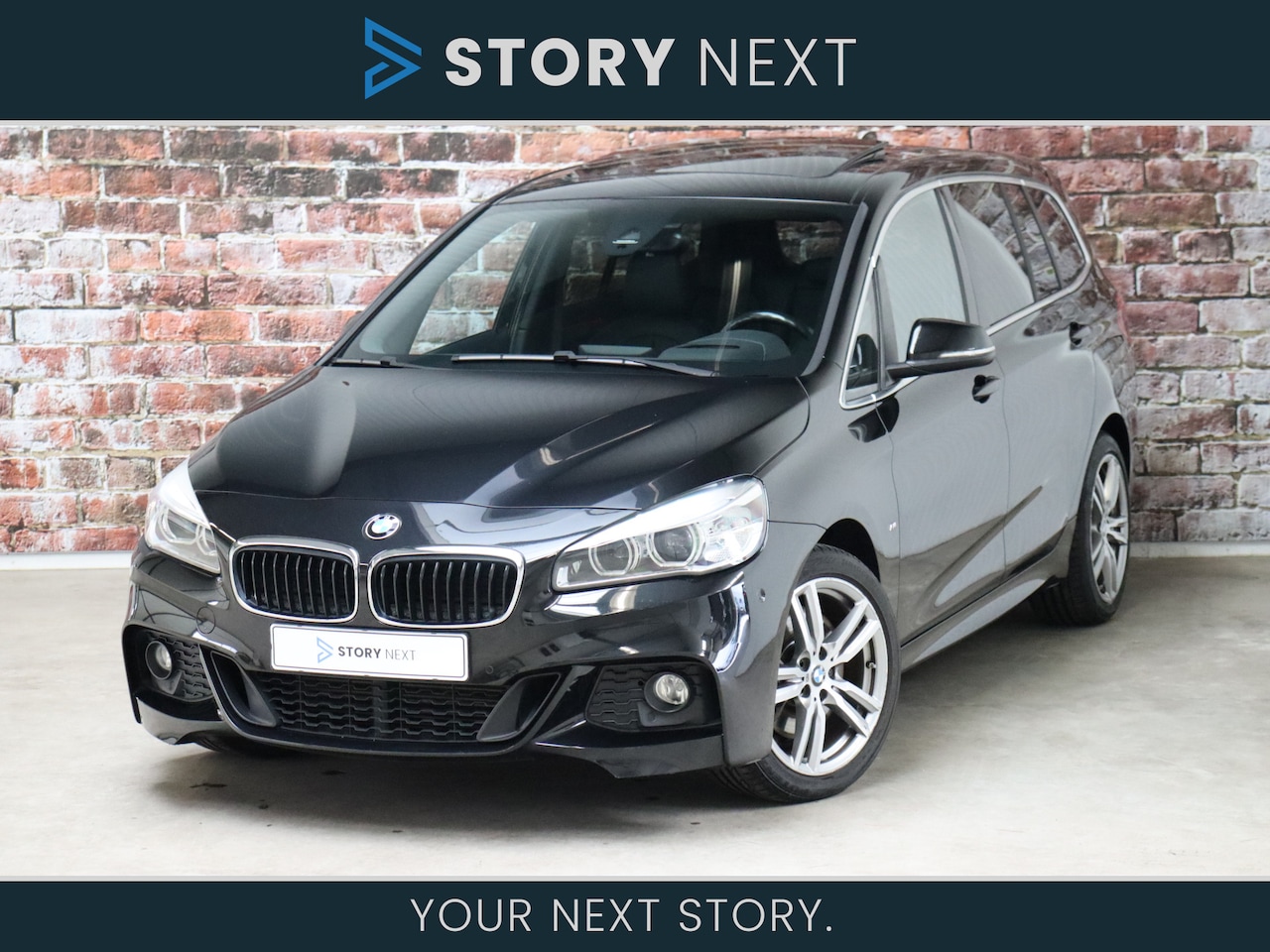 BMW 2-serie Gran Tourer - 220i High Executive M Sport Pakket Automaat 7 persoons / Panoramadak / Leder / Navigatiesy - AutoWereld.nl