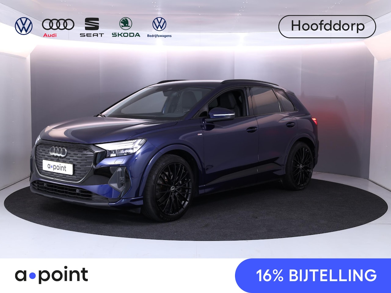 Audi Q4 e-tron - 40 S edition 77 kWh 20'LM-velgen|Camera| stoelen verwarmd|  Int.voorverwarming| - AutoWereld.nl