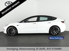 Tesla Model 3 - BLACKLINE BI-TONE PANO STD ACCUTEST 86% RWD 60 kWH LEDER.NAVI.CAMERA.AUTOPILOT, STOELVERWA