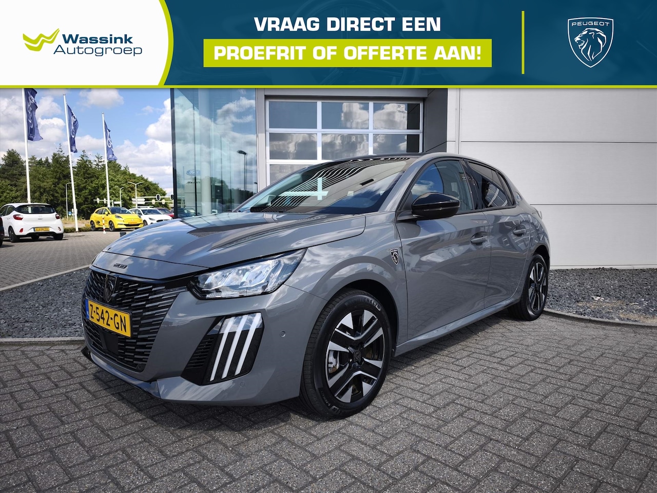 Peugeot e-208 - EV 50kWh 136pk Allure | Navigatie | 360 Camera | draadloos Carplay | Nieuw model - AutoWereld.nl