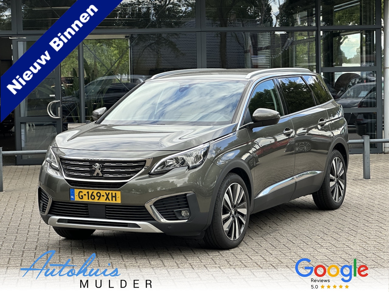 Peugeot 5008 - 1.2 PureTech Blue Lease Premium 7 zits/Navigatie/Trekhaak/Keyless entry/DB riem vervangen - AutoWereld.nl