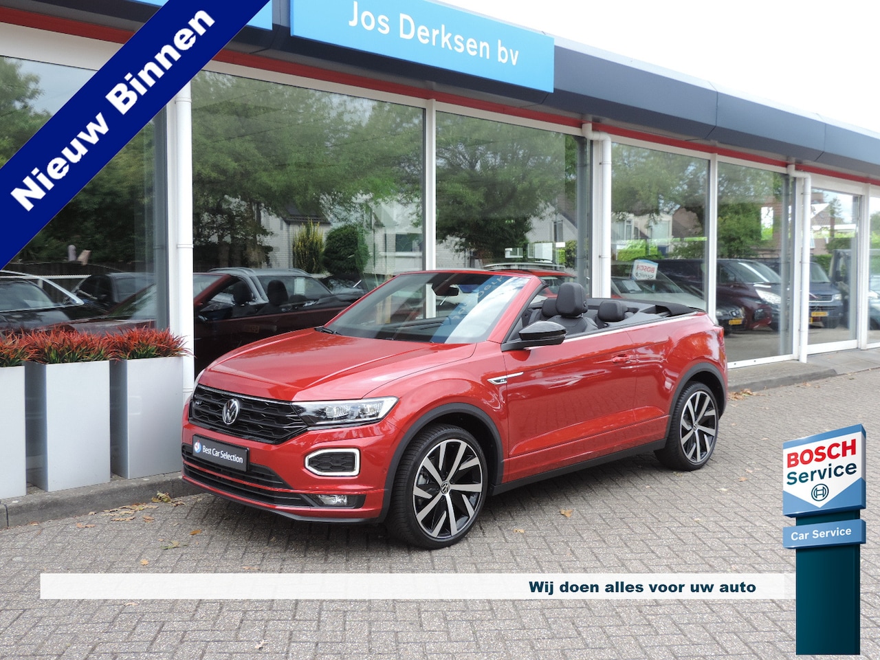 Volkswagen T-Roc Cabrio - 1.5 TSI 110kW R-Line Black Style DSG - Leer | ACC | Stoel/stuurverw. | Nav | Camera | Blin - AutoWereld.nl
