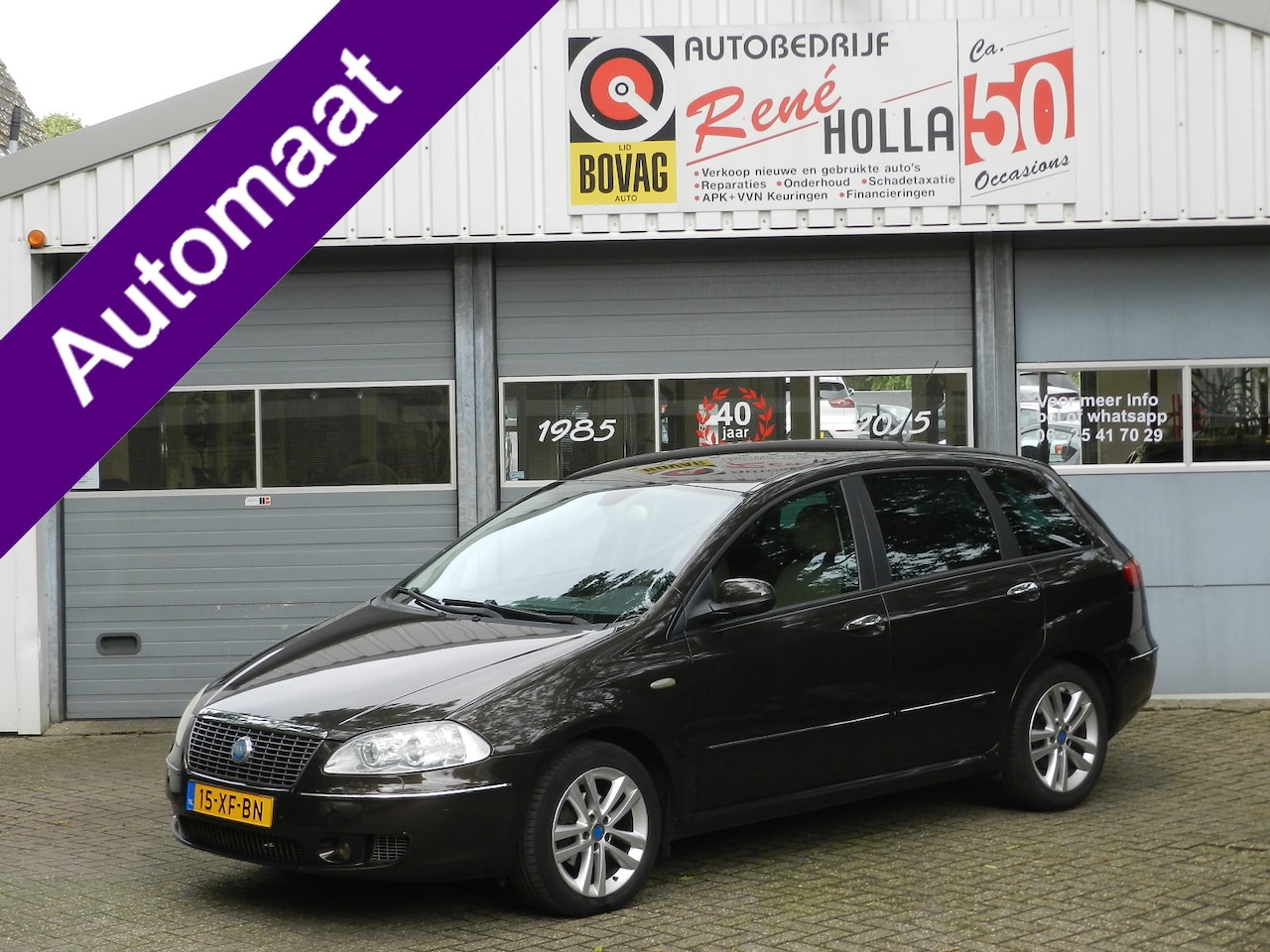 Fiat Croma - 2.2-16V Emotion Automaat Leer Navi LMV Metallic Trekhaak - AutoWereld.nl