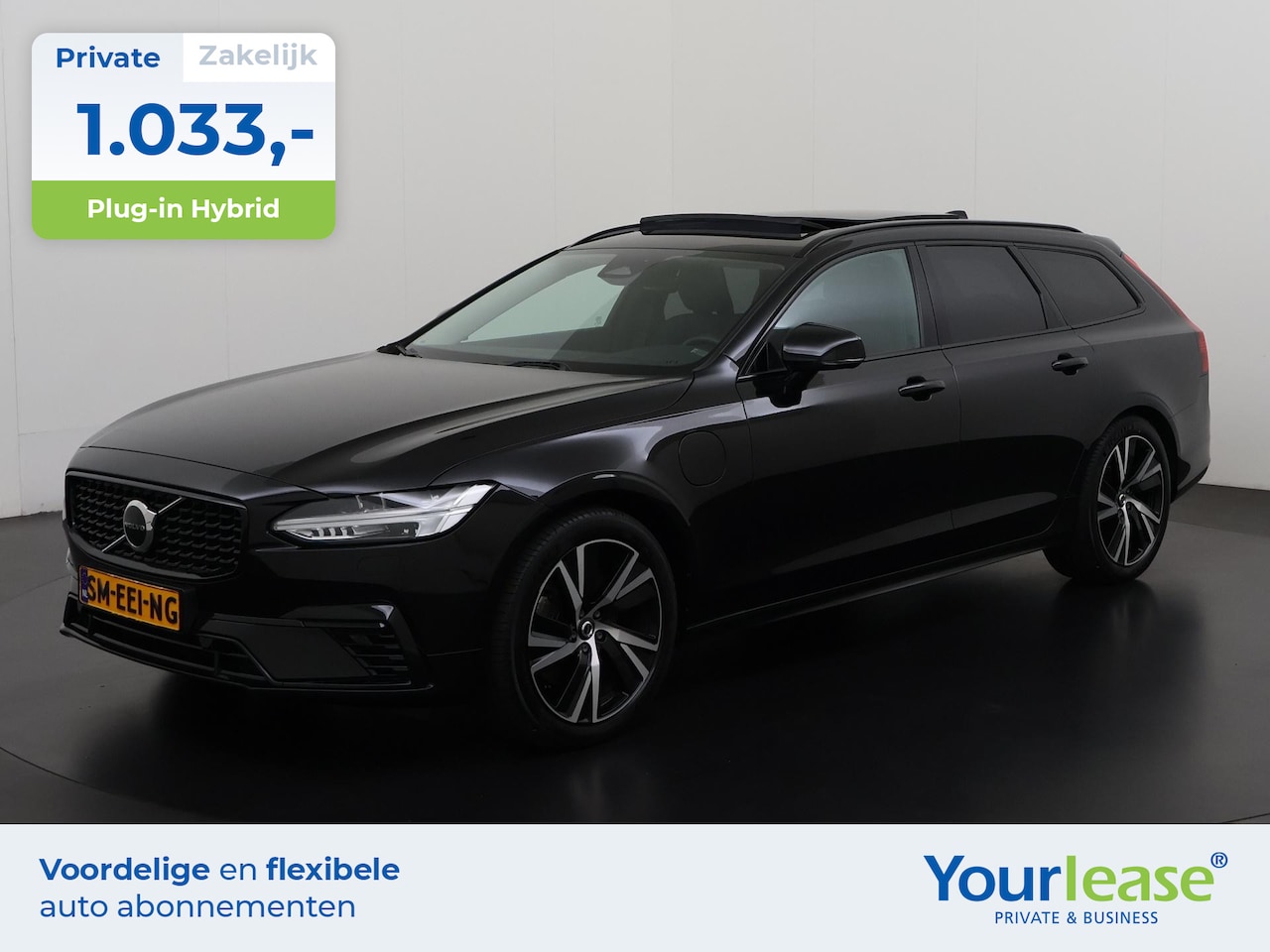 Volvo V90 - 2.0 T6 Plug-in hybrid AWD Plus Dark | All-in 1033,- Private Lease | Zondag Open! - AutoWereld.nl