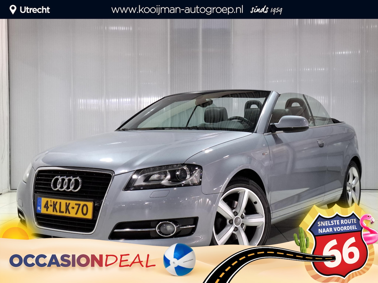 Audi A3 Cabriolet - 1.2 TFSI Advance Sport | Leer | 17'' lm Velgen | Parkeersensoren achter | Netjes onderhoud - AutoWereld.nl