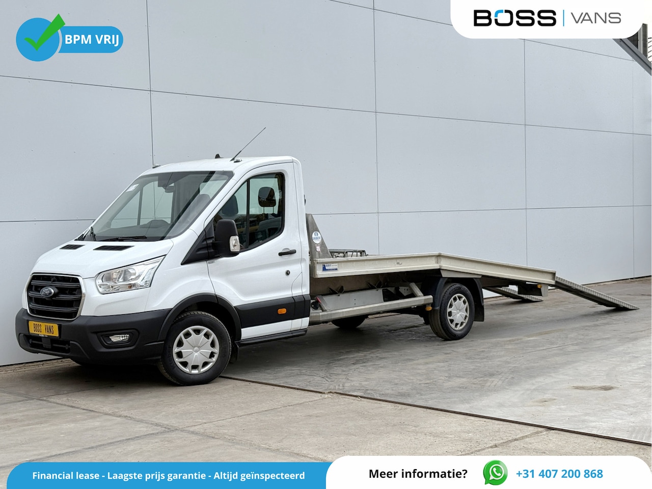 Ford Transit - 350 2.0 TDCI 130PK Autotransporter Abschleppwagen Lier Airco Cruise Control - AutoWereld.nl
