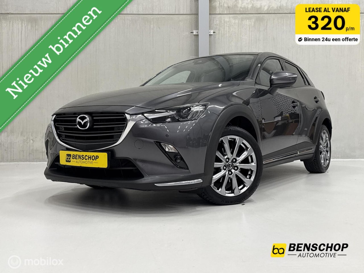Mazda CX-3 - 2.0 SkyActiv-G 120 luxury Leer Navi Camera HUD Elek stoelen met geheugen - AutoWereld.nl