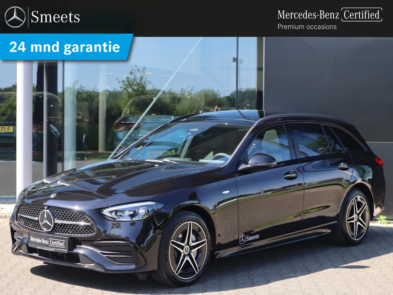 Mercedes-Benz C-klasse Estate - 300 e Business Solution AMG | Panoramadak | Memory Seats | Dodehoekassistent | Trekhaak | - AutoWereld.nl
