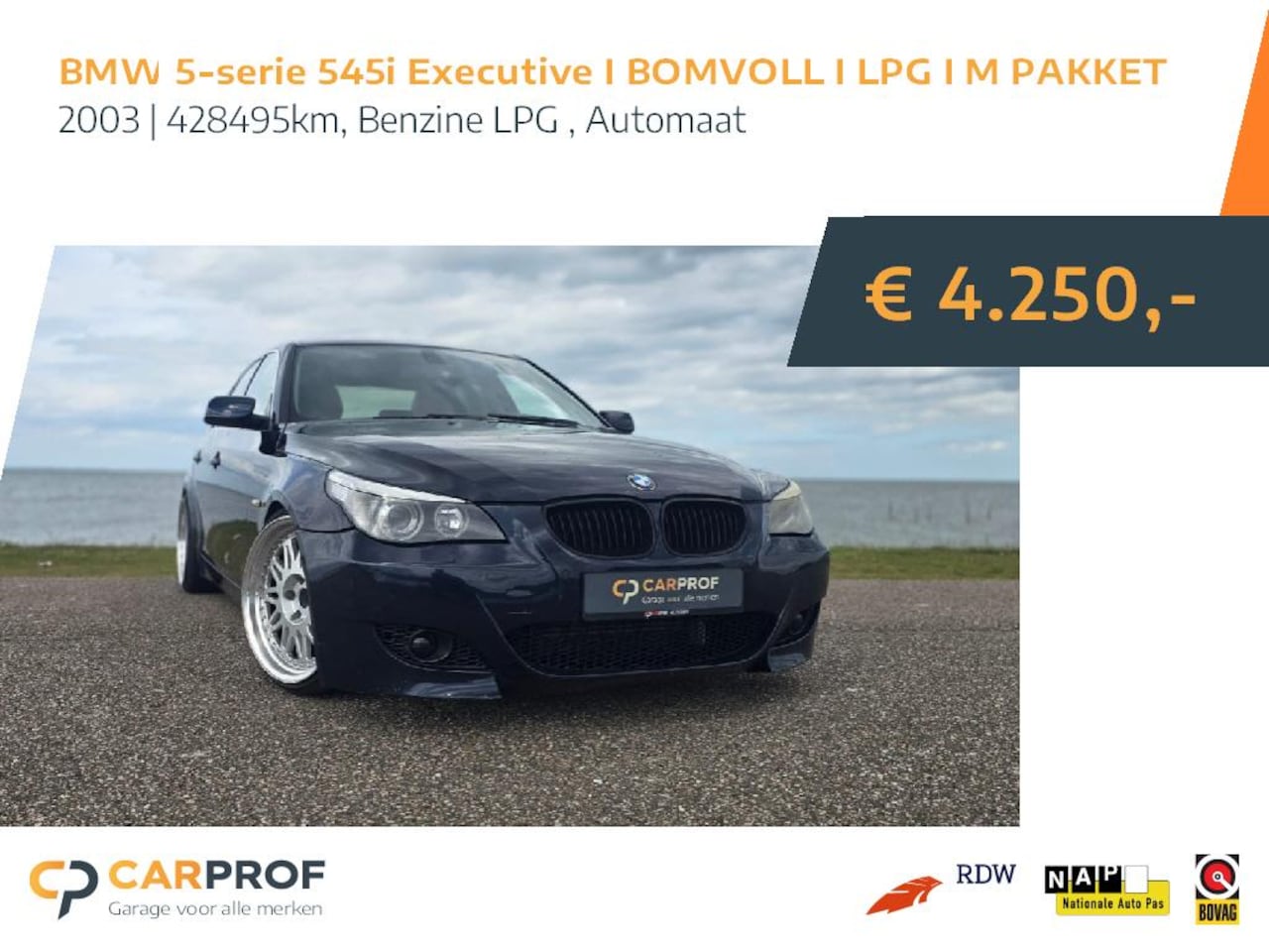 BMW 5-serie - 545i Executive I BOMVOLL I LPG I M PAKKET - AutoWereld.nl