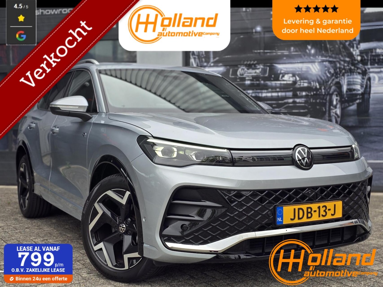 Volkswagen Tiguan - 1.5 eTSI R-Line BOMVOL|MEMORY|HEADUP|PANO - AutoWereld.nl