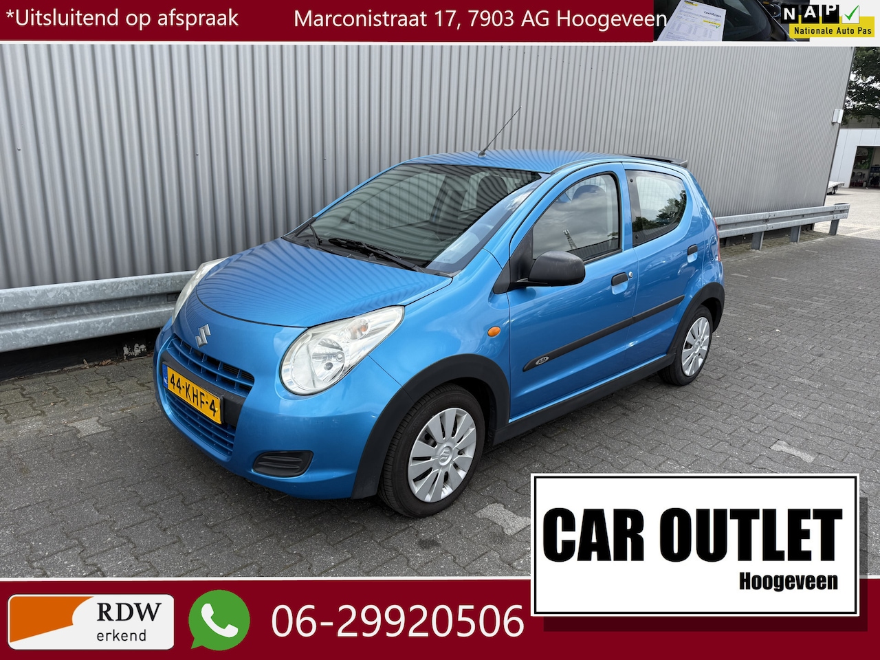 Suzuki Alto - 1.0 Cross Airco, 125DKM NAP Nw APK --Inruil Mogelijk-- - AutoWereld.nl