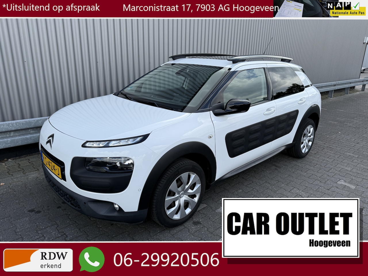 Citroën C4 Cactus - 1.2 PureTech Business Plus 127Dkm NAP Clima PDC --Inruil Mogelijk-- - AutoWereld.nl
