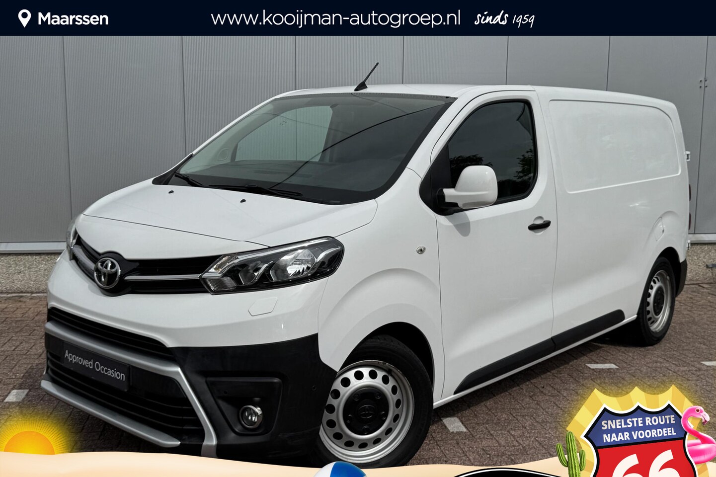 Toyota ProAce Worker - 1.6 D-4D Cool Comfort Parkeersensoren,Trekhaak , Dodehoek detectie, Airco, 6 bak - AutoWereld.nl